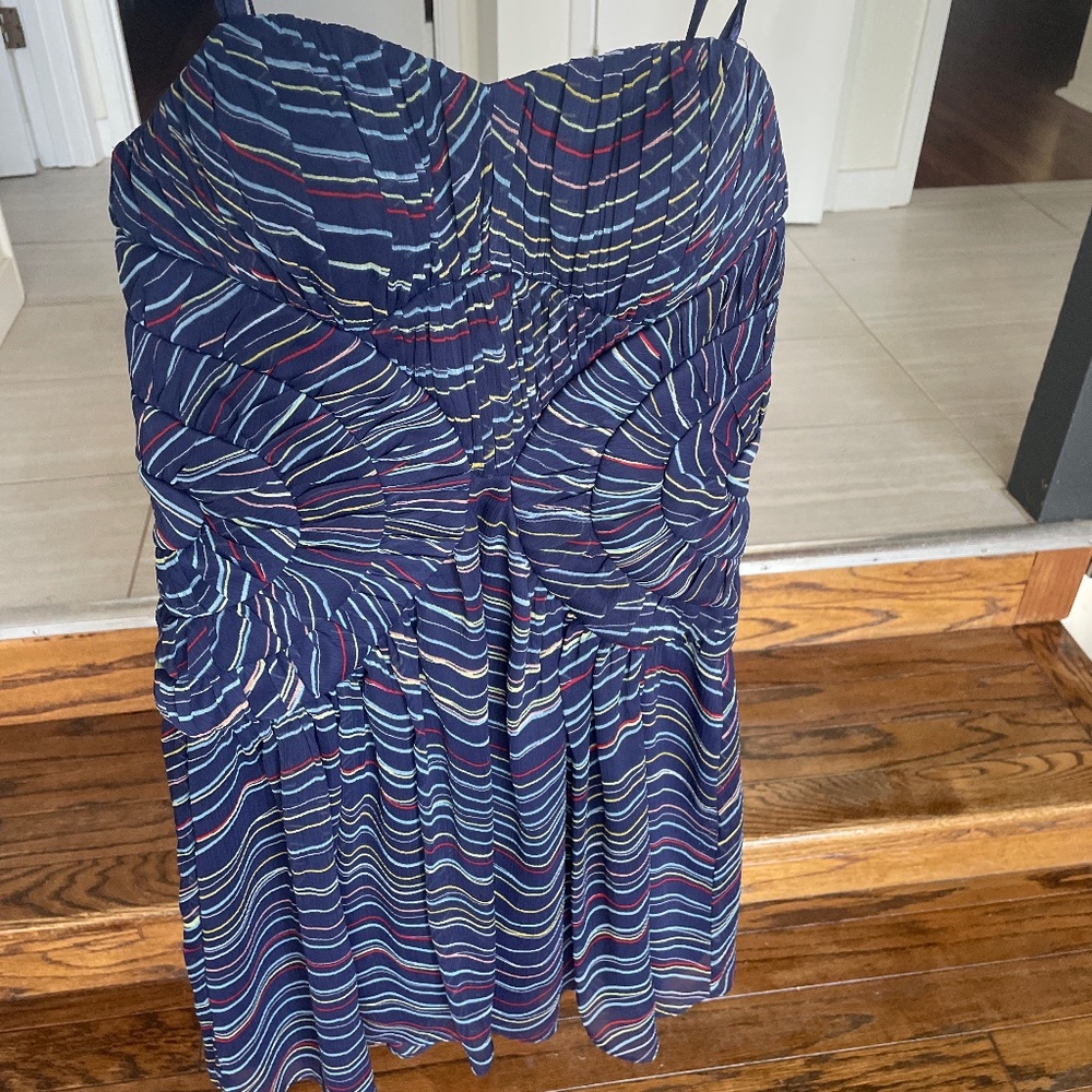 BCBGeneration Navy Strapless  Short Cocktail Dress